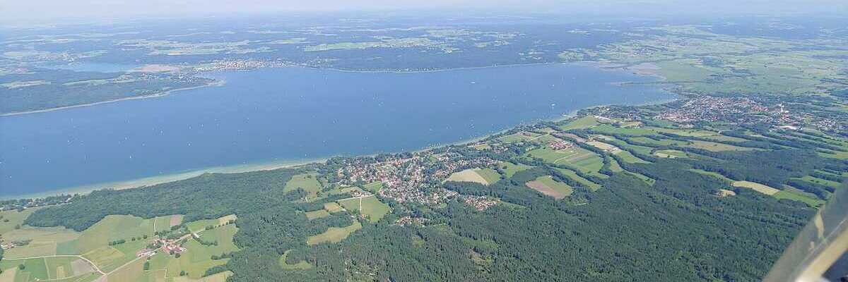 Flugwegposition um 13:48:11: Aufgenommen in der Nähe von Landsberg am Lech, Deutschland in 1544 Meter